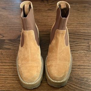 Jimmy Choo Combat Boots Tan suede